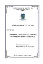 Thiết kế hệ thống giám sát nhiệt độ   độ ẩm phòng trồng nấm bào ngư