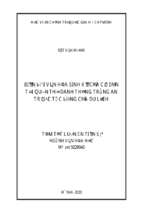 Biến đổi văn hóa sinh kế của cư dân tại quần thể danh thắng tràng an trước tác động của du lịch tt