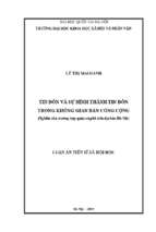 Tin đồn và sự hình thành tin đồn trong không gian bán công cộng​