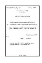 Hoàn thiện tổ chức công tác kế toán tại các trường cao đẳng trên địa bàn tỉnh hải dương