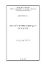 Chúa bầu và thành bầu ở tuyên quang thế kỷ xvi xvii