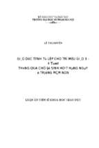 Giáo dục tính tự lập cho trẻ mẫu giáo 3   4 tuổi thông qua chế độ sinh hoạt hàng ngày ở trường mầm non