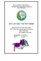 Thực tập tại phòng quan trắc môi trường, trung tâm quan trắc môi trường