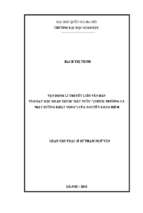 Vận dụng lí thuyết liên văn bản vào dạy học đoạn trích đất nước (trích trường ca mặt đường khát vọng) của nguyễn khoa điềm​