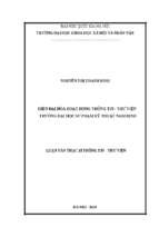 Hiện đại hóa hoạt động thông tin   thư viện trường đại học sư phạm kỹ thuật nam định​