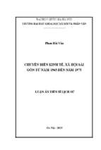 Chuyển biến kinh tế, xã hội sài gòn từ năm 1965 đến năm 1975​