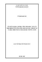 Tổ chức dạy học chương sóng ánh sáng vật lí 12 theo định hướng bồi dưỡng năng lực học tập hợp tác của học sinh ở trung tâm giáo dục thường xuyên​