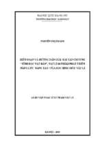 Biên soạn và hướng dẫn giải bài tập chương tĩnh học vật rắn, vật lí 10 nhằm phát triển năng lực sáng tạo của học sinh giỏi vật lí​