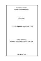 Tạp văn phan thị vàng anh