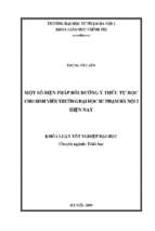 Một số biện pháp bồi dưỡng ý thức tự học cho sinh viên trường đại học sư phạm hà nội 2 hiện nay​