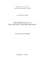 Một số kiểu hàm lồi và bất đẳng thức tích phân liên quan