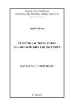 Về những đặc trưng cơ bản của nhà nước kiến tạo phát triển​