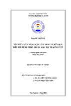 đặc điểm lâm sàng, cận lâm sàng và kết quả điều trị bệnh nhân ho ra máu tại thái nguyên