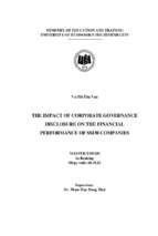 The impact of corporate governance disclosure on the financial performance of ssi30 companies