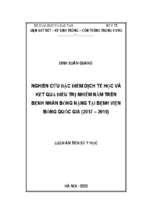 Luận án tiến sĩ nghiên cứu đặc điểm dịch tễ học và kết quả điều trị nhiễm nấm trên bệnh nhân bỏng nặng tại bệnh viện bỏng quốc gia (2017 2019)