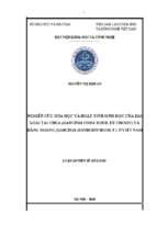 Luận án tiến sĩ nghiên cứu hóa học và hoạt tính sinh học của hai loài tai chua (garcinia cowa roxb. ex choisy) và đằng hoàng (garcinia hanburyi hook. f.) ở việt nam.