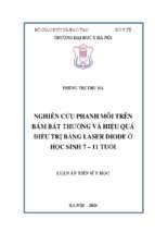 Nghiên cứu phanh môi trên bám bất thường và hiệu quả điều trị bằng laser diode ở học sinh 7   11 tuổi