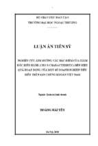 Luận án tiến sĩ nghiên cứu ảnh hưởng các đặc điểm của giám đốc điều hành (ceo’s characteristic) đến hiệu quả hoạt động của một số doanh nghiệp tiêu biểu trên sàn chứng khoán việt nam