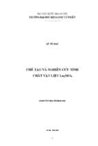 Chế tạo và nghiên cứu tính chất vật liệu la2nio4
