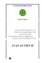 Luận án tiến sĩ nghiên cứu đặc điểm dịch tễ học phân tử của virus gây bệnh thiếu máu truyền nhiễm ở gà (chicken infectious anemia virus  ciav) lưu hành tại miền bắc việt nam