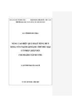 Nâng cao hiệu quả hoạt động huy động vốn tại ngân hàng thương mại cổ phẩn quân đội chi nhánh tân hương​