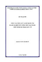 Nâng cao năng lực cạnh tranh của doanh nghiệp bưu chính việt nam trong tiến trình hội nhập quốc tế