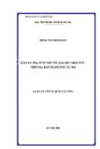 Luận án tiến sĩ quản lý nhà nước đối với giáo dục mầm non trên địa bàn thành phố hà nội (1)