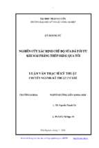 Nghiên cứu xác định chế độ sửa đá tối ưu khi mài phẳng thép skd11 qua tôi
