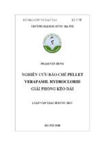 Nghiên cứu bào chế pellet verapamil hydroclorid giải phóng kéo dài   