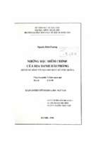 Những đặc điểm chính của địa danh hải phòng (sơ bộ đánh gia với địa danh một số vùng khác) 