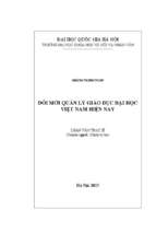 đổi mới quản lý giáo dục đại học việt nam hiện nay  luận văn ths. chính trị học 60 31 02 01