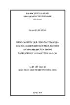 Nâng cao hiệu quả công tác tham gia xóa đói, giảm nghèo góp phần bảo đảm an ninh phi truyền thống tại bộ chỉ huy quân sự tỉnh lào cai