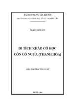 Di tích khảo cổ học cồn cổ ngựa (thanh hóa)