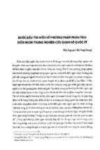 Bước đầu tìm hiểu về phương pháp phân tích diễn ngôn trong nghiên cứu quan hệ quốc tế.