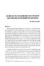 Tìm hiểu các yếu tố tạo nên tính cách con người nhật bản dưới góc độ nghiên cứu liên ngành.