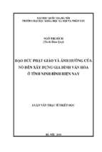 đạo đức phật giáo và ảnh hưởng của nó đến xây dựng gia đình văn hóa ở tỉnh ninh bình hiện nay  002