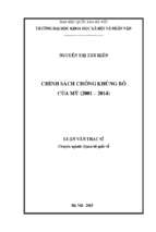 Chính sách chống khủng bố của mỹ (2001   2014)