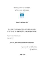 So sánh văn hóa doanh nghiệp và sự thay đổi văn hóa doanh nghiệp tại công ty abb việt nam và công ty abb singapore. 