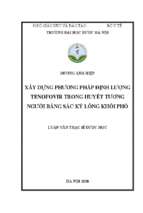 Xây dựng phương pháp định lượng tenofovir trong huyết tương người bằng sắc ký lỏng khối phổ     