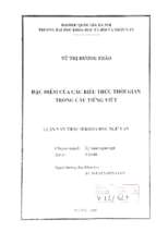 đặc điểm của các biểu thức thời gian trong câu tiếng việt