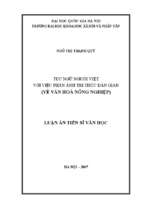 Tục ngữ người việt với việc phản ánh tri thức dân gian  luận án ts. văn học 62.22.36.01