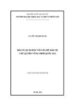 Báo in quân đội với vấn đề bảo vệ chủ quyền vùng trời quốc gia