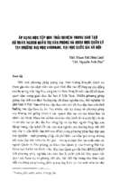 áp dụng học tập qua trải nghiệm trong đào tạo cử nhân ngành quản trị văn phòng và khoa học quản lý tại trường đại học khxh&nv, đại học quốc gia hà nội