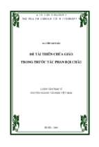 đề tài thiên chúa giáo trong trước tác phan bội châu