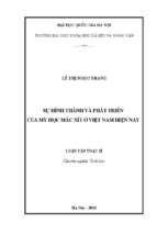 Sự hình thành và phát triển của mỹ học mácxít ở việt nam hiện nay
