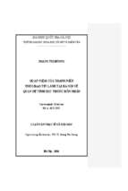 Quan niệm của thanh niên theo đạo tin lành tại hà nội về quan hệ tình dục trước hôn nhân