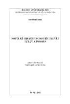 Người kể chuyện trong tiểu thuyết tự lực văn đoàn  