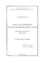 Những cách tân nghệ thuật của phong trào thơ mới giai đoạn 1932   1935