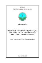 Phân tích việc thực hiện kết quả đấu thầu thuốc tập trung tại sở y tế thanh hóa năm 2018