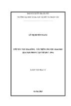 Tiếp xúc văn hoá đông – tây trên lĩnh vực giáo dục qua nam phong tạp chí (1917  1934)